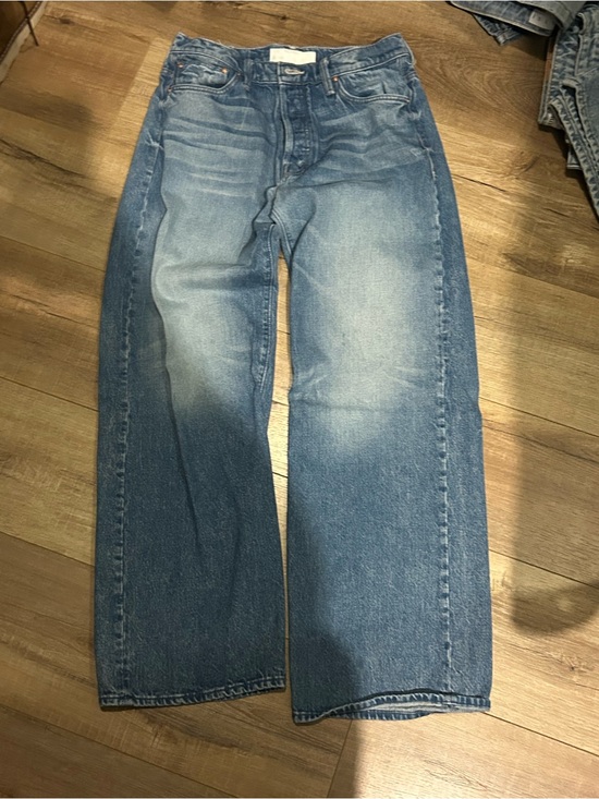 MOTHER Denim - MOTHER Wide-Leg Jeans in Light Blue Wash